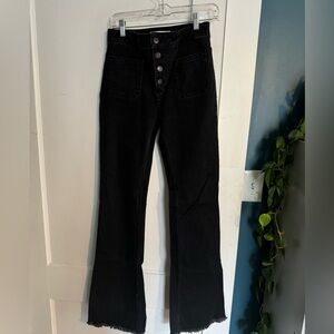 Black Zara flare denim